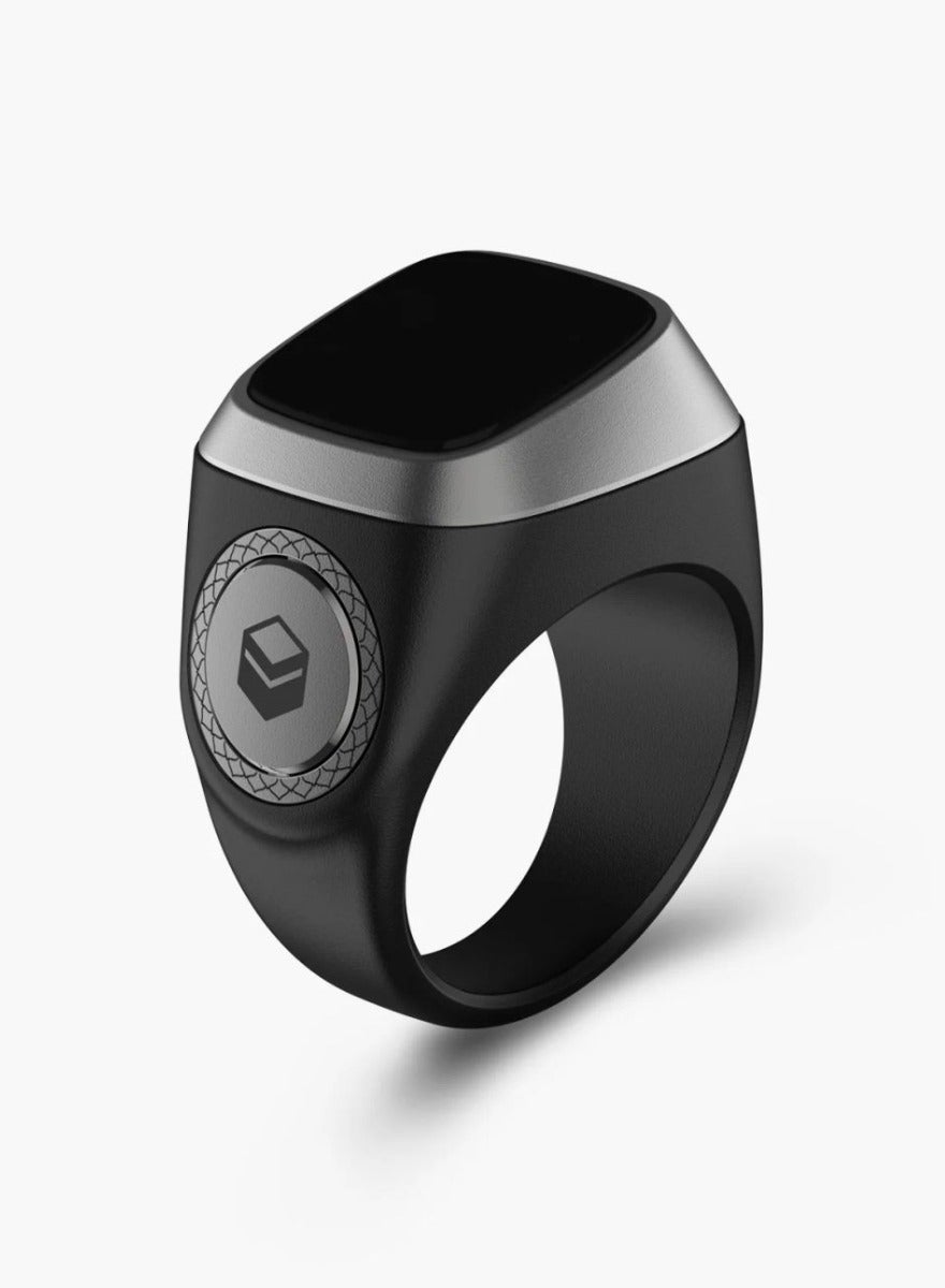 Smart Tasbih Plastic Zikr Lite Ring Black Grey 20MM