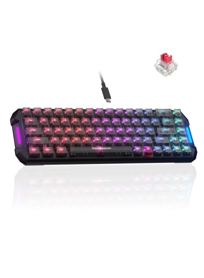 Compare DarkBeacon Flux 68 HE Magnetic Switch Hot Swappable Mechanical Gaming Keyboard, Adjustable Actuation Rapid Trigger Mode, USBC Wired RGB 65% Compact Keyboard at KSA Price