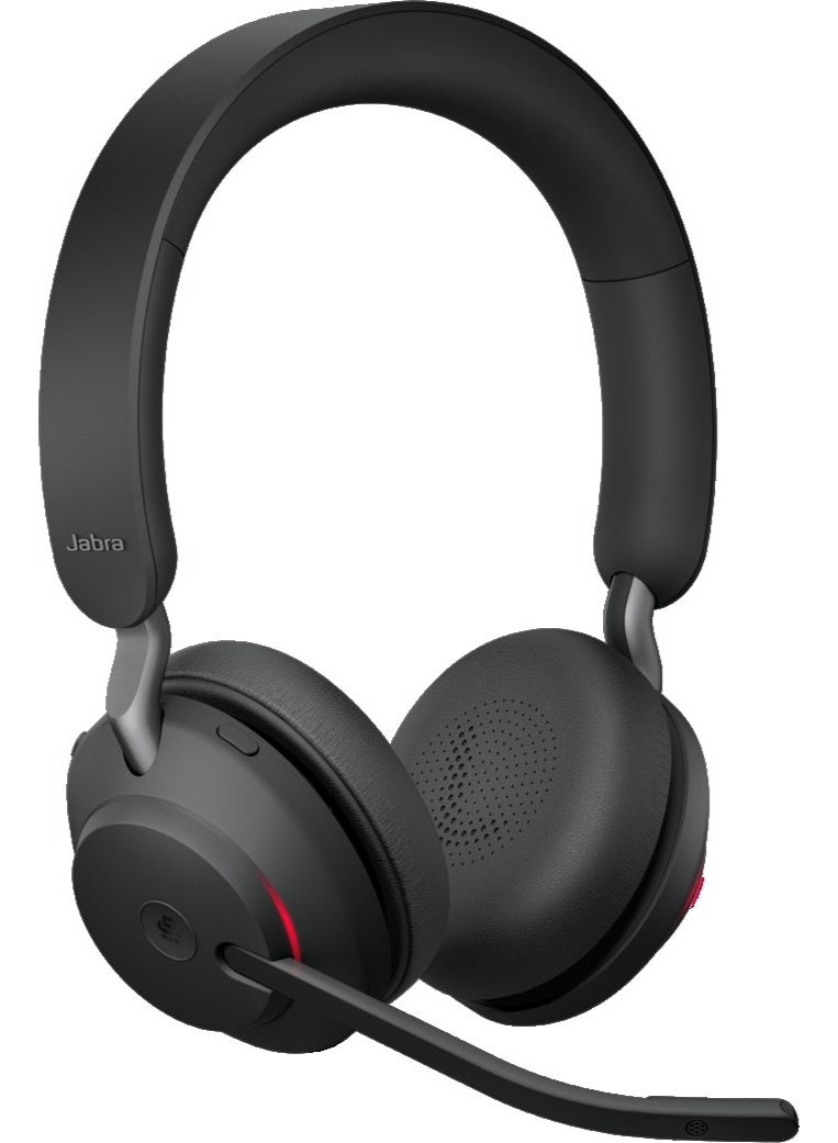Compare Evolve2 65 Bluetooth Stereo Headset with Link 380 USBC Adapter, 37Hour Battery, 3Mic Call Technology, Passive Noise Isolation, Busylight, UC Certified, OnEar Office Headphones | 26599999899 Black at KSA Price