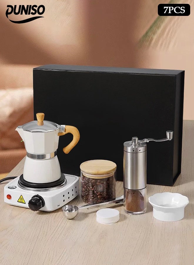 Compare Coffee Pot Set, HighEnd HandBrew Coffee Set, Essential Coffee Gifts For Home And Travel, Steam Stove Mocha Coffee Pot at KSA Price