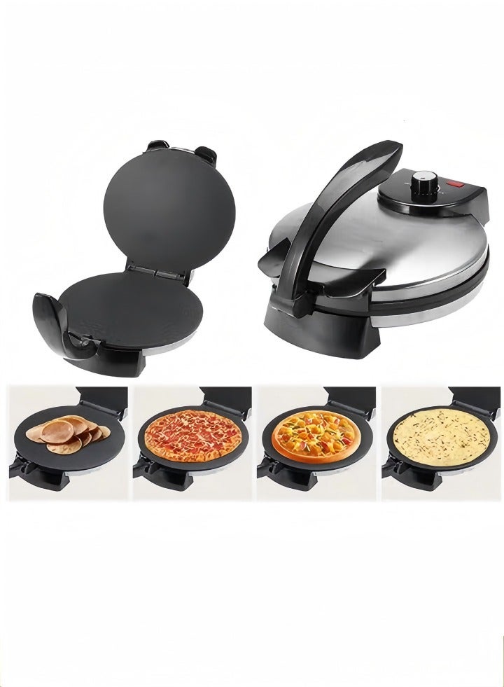 Compare Roti Maker, multifunctional tortilla maker, non stick flat bread maker, adjustable temperature knob, suitable for making corn tortillas, Tacos, bread, 32 * 25 * 7cm at KSA Price