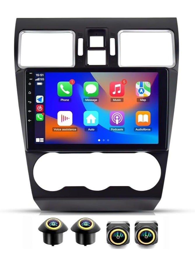 Compare Android Car Stereo for Subaru Forester 4 WRX SJ XV 20152017 4GB RAM 64GB ROM Support Carplay, MLink WiFi BT, Radio GPS, 9 Inch IPS.QLED,Fast interface, Touch Screen with 360D Camera Included at KSA Price
