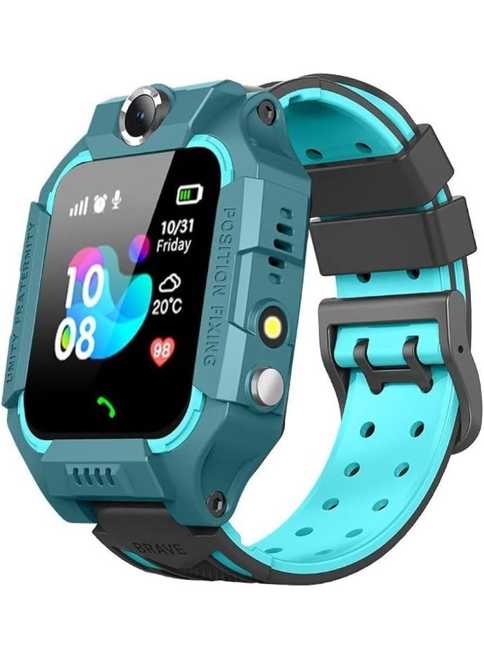 Compare Z7A Kids Smart Watch with GPS Tracking & SIM Calling | Live Location Monitoring | SOS Emergency Alert | Parental Control Features | Safe Everyday Wearable for Kids Green at KSA Price