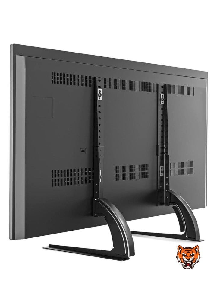 Compare Universal TV Stand Mount – Tabletop Stand for 22 to 65 inch Plasma, LCD, LED Flat Screen TVs, Holds up to 88lbs, Max VESA 800x500mm, Height Adjustable TV Base at KSA Price