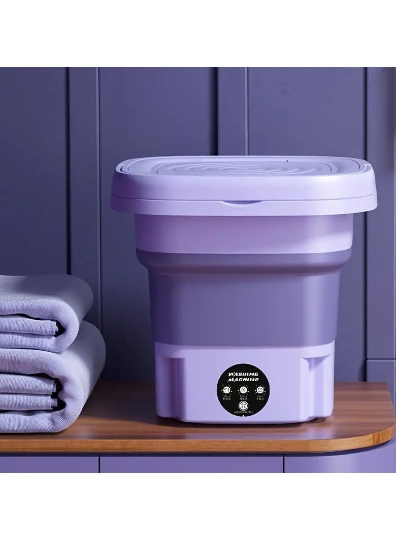1pc Portable Mini Washing Machine -2.11 Gallons…