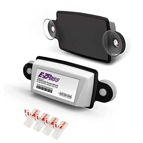 Compare AUTOBOXCLUB EZ Pass Holder, IPass HolderToll Pass Holder for Most US StatesToll Pass Windshield MountEasy to Install and Removewith 4pcs Toll Pass Mounting StripsUVProtective Black, 1 Pack at KSA Price
