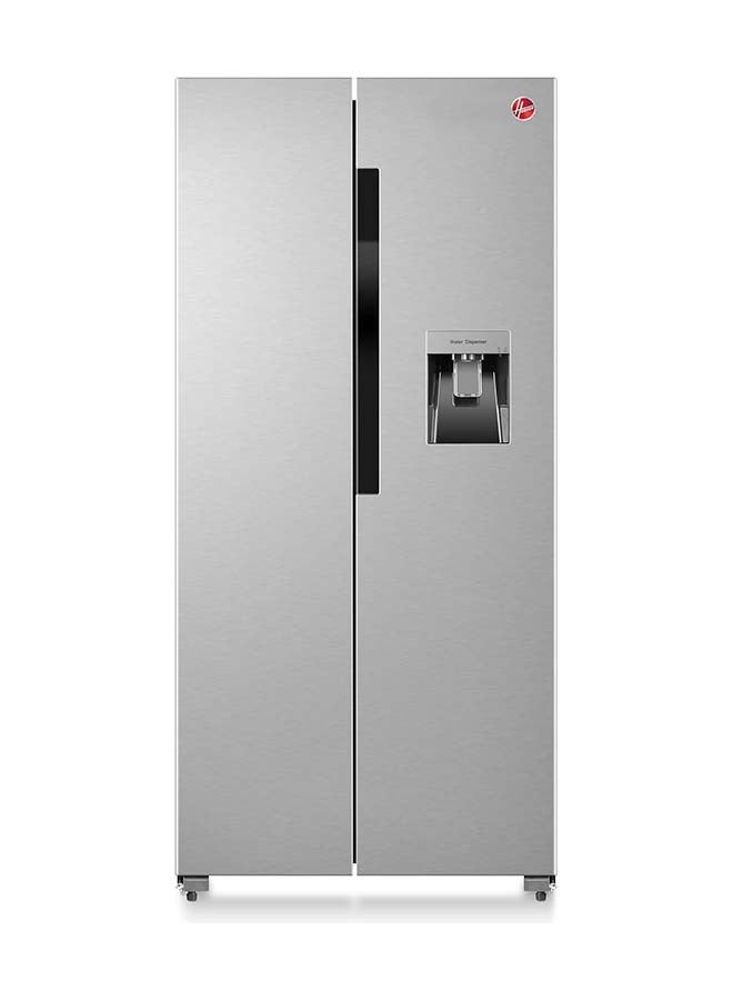 Compare Hoover Side By Side Refrigerator, Inverter, No Frost, Water Dispenser, Touch Control Display, InoxBlack, 410L Net 532L Gross – HSBK532WS HSBK532WS Inox at KSA Price