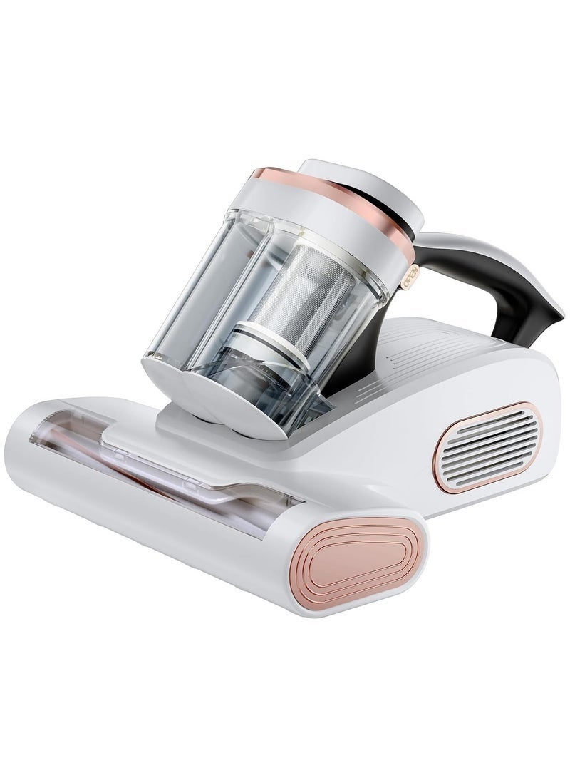 Compare Bed Vacuum Cleaner Mattress Vacuum with 16Kpa Suction 253.7nm UVC Light, 35000 RPMMin Dual Brushroll Rotation & HEPA Filter & Heating & Ultrasonic Tech, 100W, Corded at KSA Price