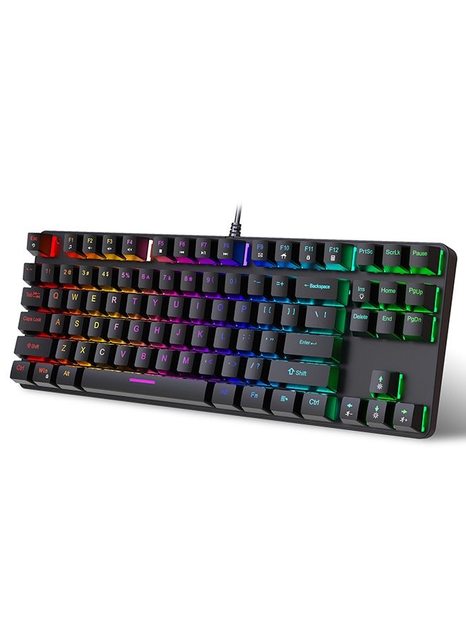 K87 Mechanical Gaming Keyboard with Blue Switches,Wired…