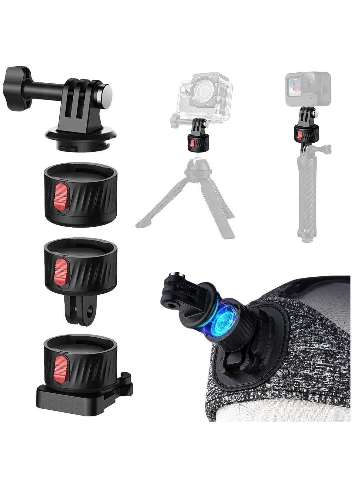 Magnetic Quick Release Adapter for Gopro, 4…