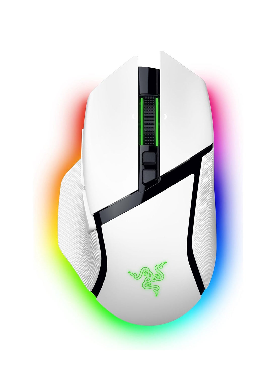 Compare Basilisk V3 Pro 35K Wireless Gaming Mouse: HyperScroll Tilt Wheel  35K DPI Optical Sensor Gen 213 Customizable Controls  Chroma RGB  Optical Switches Gen 3  Up to 140 Hr Battery  White at KSA Price