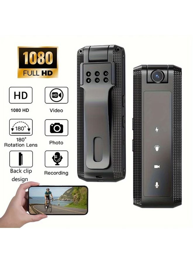 Compare Black Wearable Sports Camera 1080P Full HD Portable Video Recorder with 64GB TF Card at KSA Price