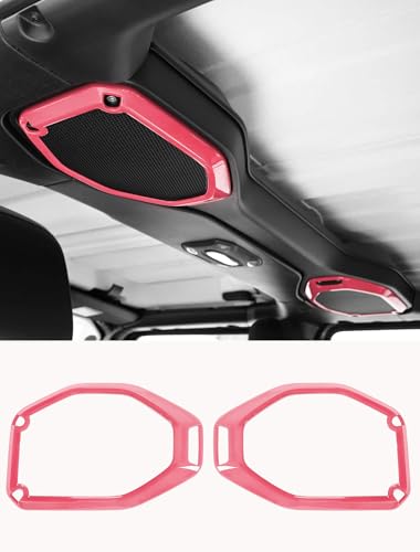 Compare Savadicar Pink Interior Accessories Soundbar Speaker Bezel Trim for 20182023 Jeep Wrangler JL JLU 4XE Gladiator JT Solid Color Interior Decor Upgrade Option 2Piece at KSA Price