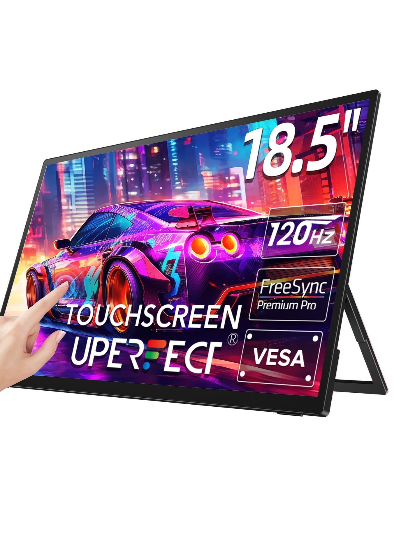 UPERFECT 18.5 Inch 120 Hz Portable Monitor Touch Screen…
