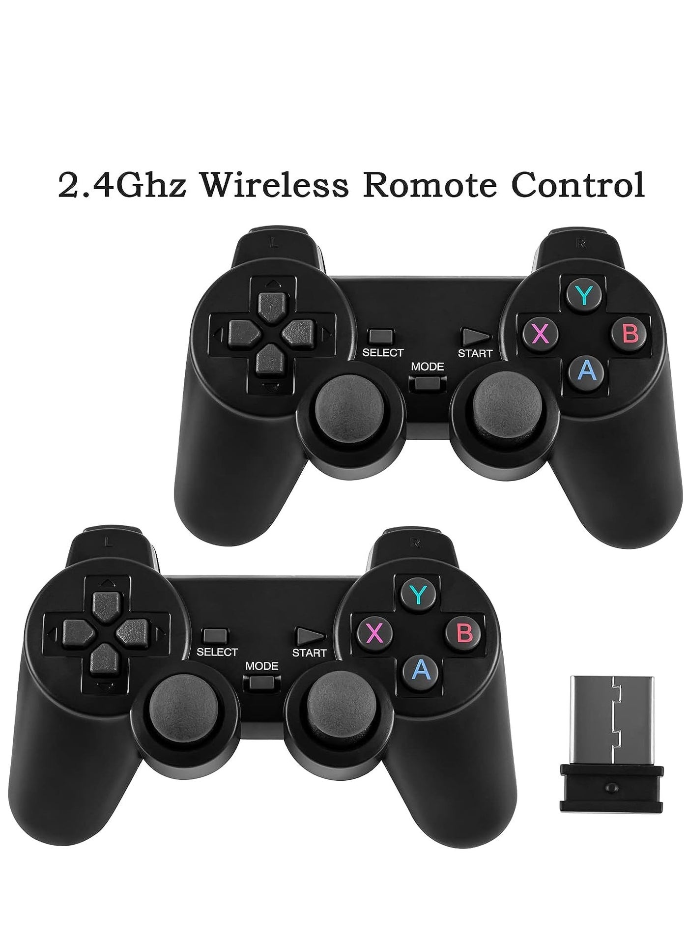Compare Retro Game Console with Dual Wireless Controllers Plug & Play Video Game Stick Built in 350010000+ Games, TV 4K High Definition HDMI Output, Great Gift for Adults and Kids 64G at KSA Price