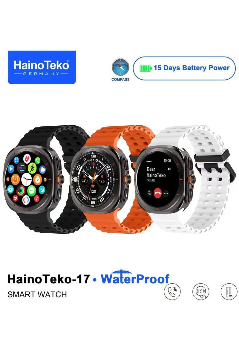 HainoTeko-17 Waterproof Smartwatch with AMOLED Display…