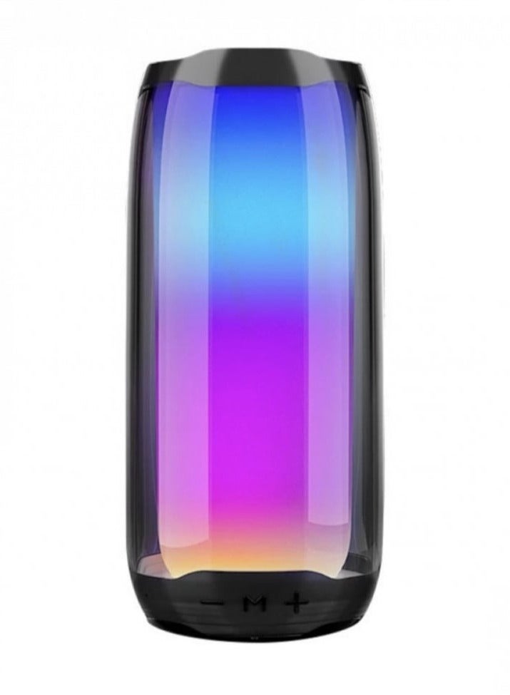 Compare Colrful Luminous Wireless Speaker: BASTEC BC701 with Bluetooth, RGB Lighting, USB, Aux Input & Builtin Speaker at KSA Price