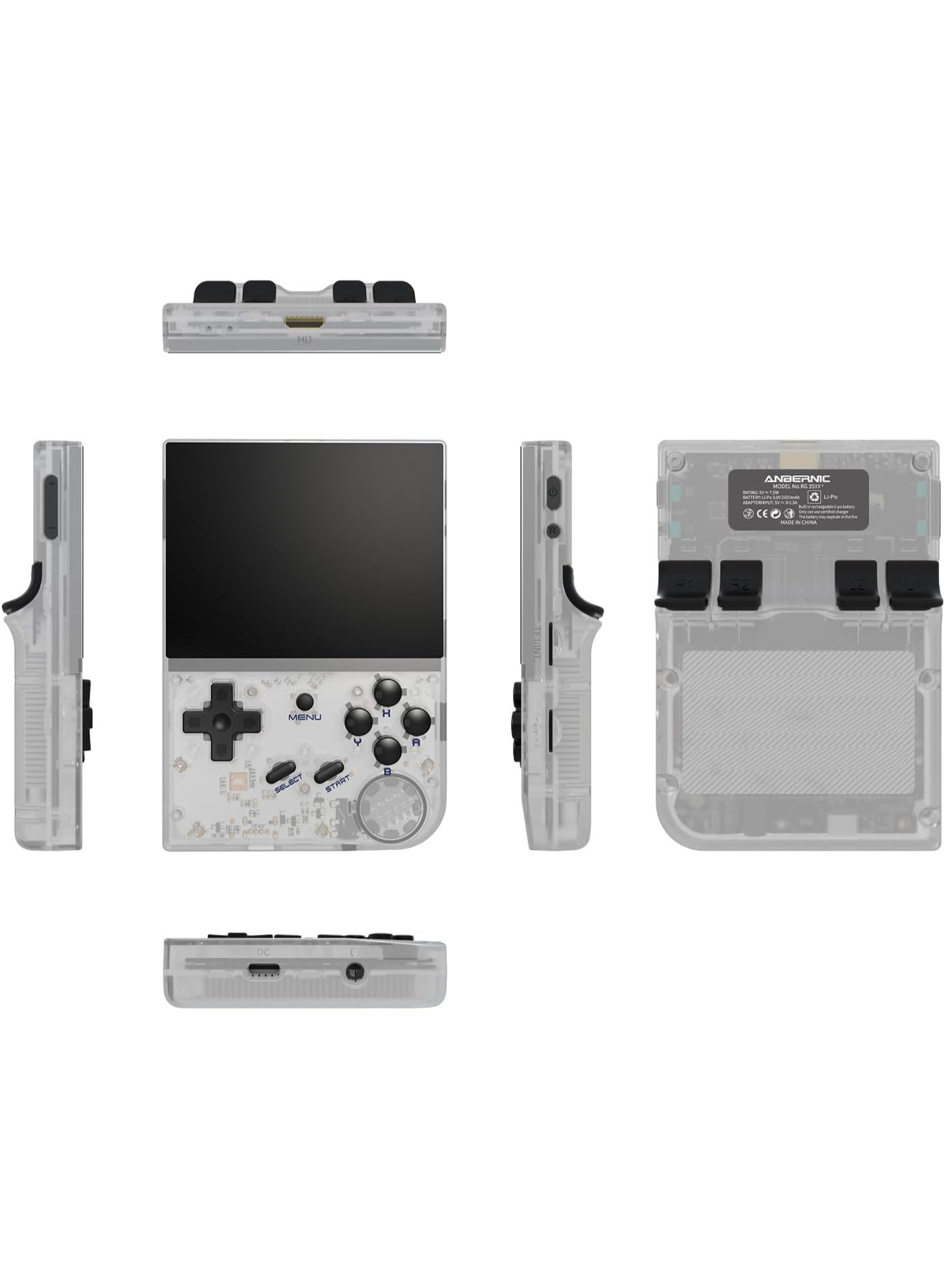 Compare LKOHJF Anbernic RG35XX Handheld Game Console Retro Games Consoles with 3.5 Inch IPS Screen 64G TF Card 5474 Classic Games 2100mAh Battery Support Linux and Garlic Dual Stylem , HDMI and TV Output White at KSA Price