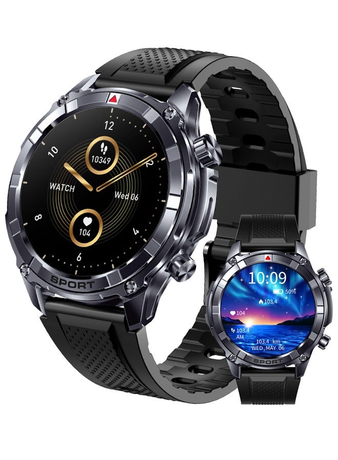 Compare Smart Watches for Men with Bluetooth Call, 1.52 HD Screen Waterproof smartwatch with Flashlight, 100+ Sport Modes, 500mAh Heart RateSleep Monitor Fitness Tracker for iOS Android at KSA Price