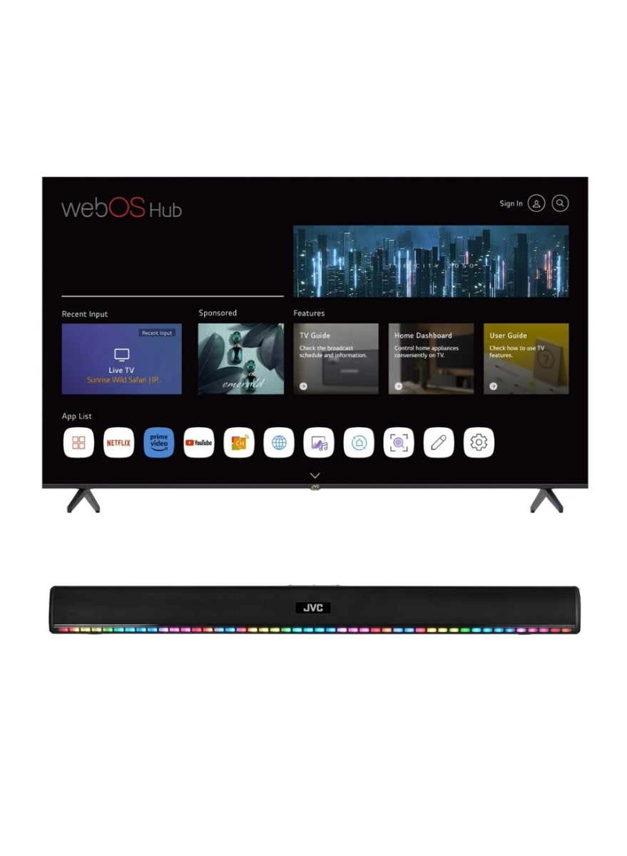 Videocon 55 Inch Edgeless 4K UHD Webos Hub…