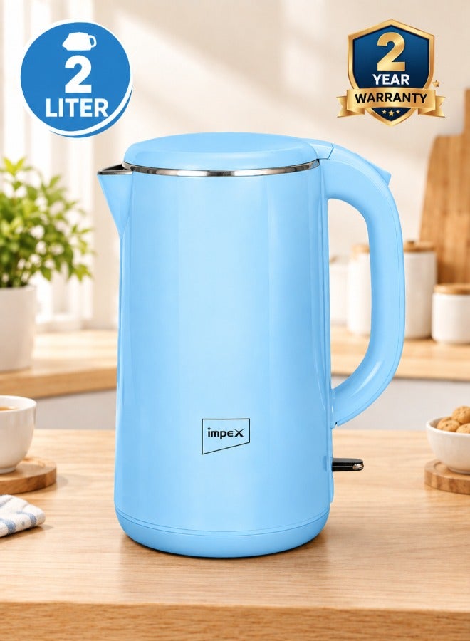 Electric Kettle 2.0 Ltr Double Layer| 304…