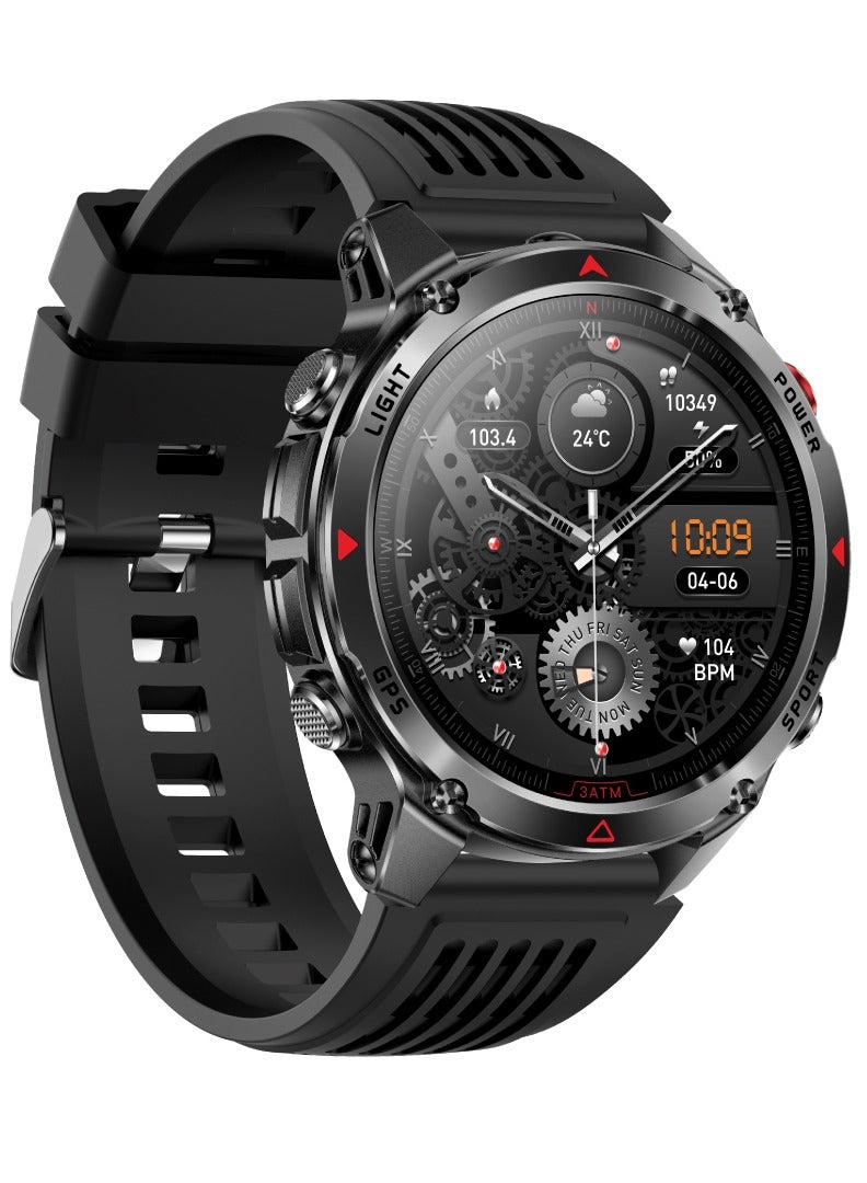 Compare Ranger Smart Watch for Men & Women, Fitness Tracker with Heart Rate & Sleep Monitoring, Sports Modes, Call & Message Notifications, Bluetooth Smartwatch for Android & iOS at KSA Price