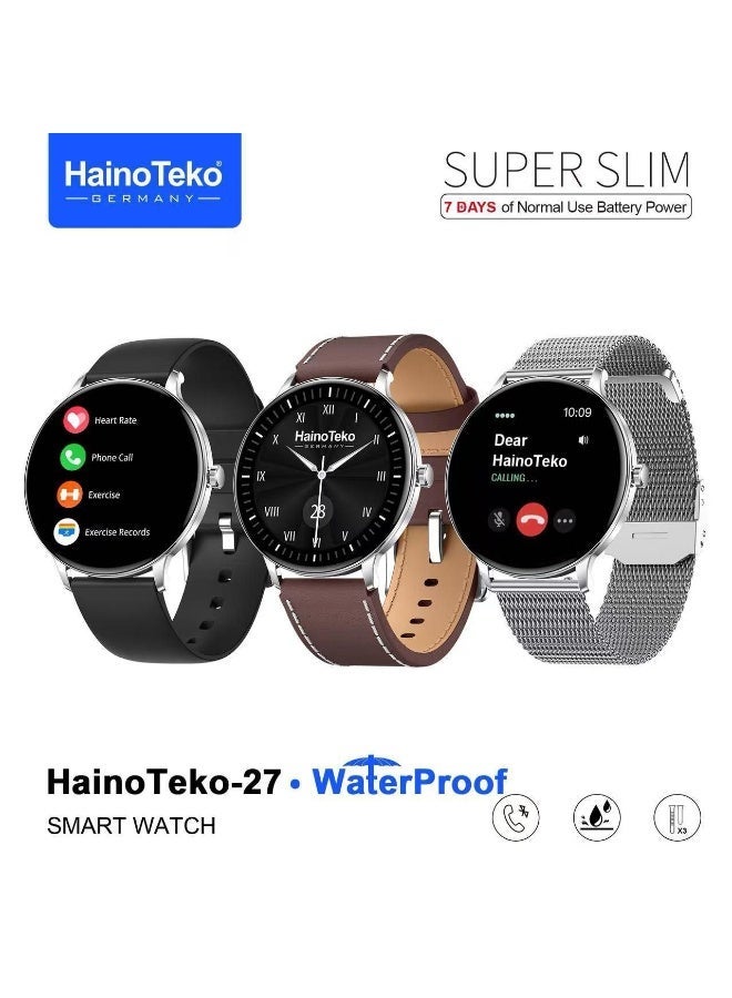 HainoTeko-27 Super Slim Waterproof Design Smart Watch…