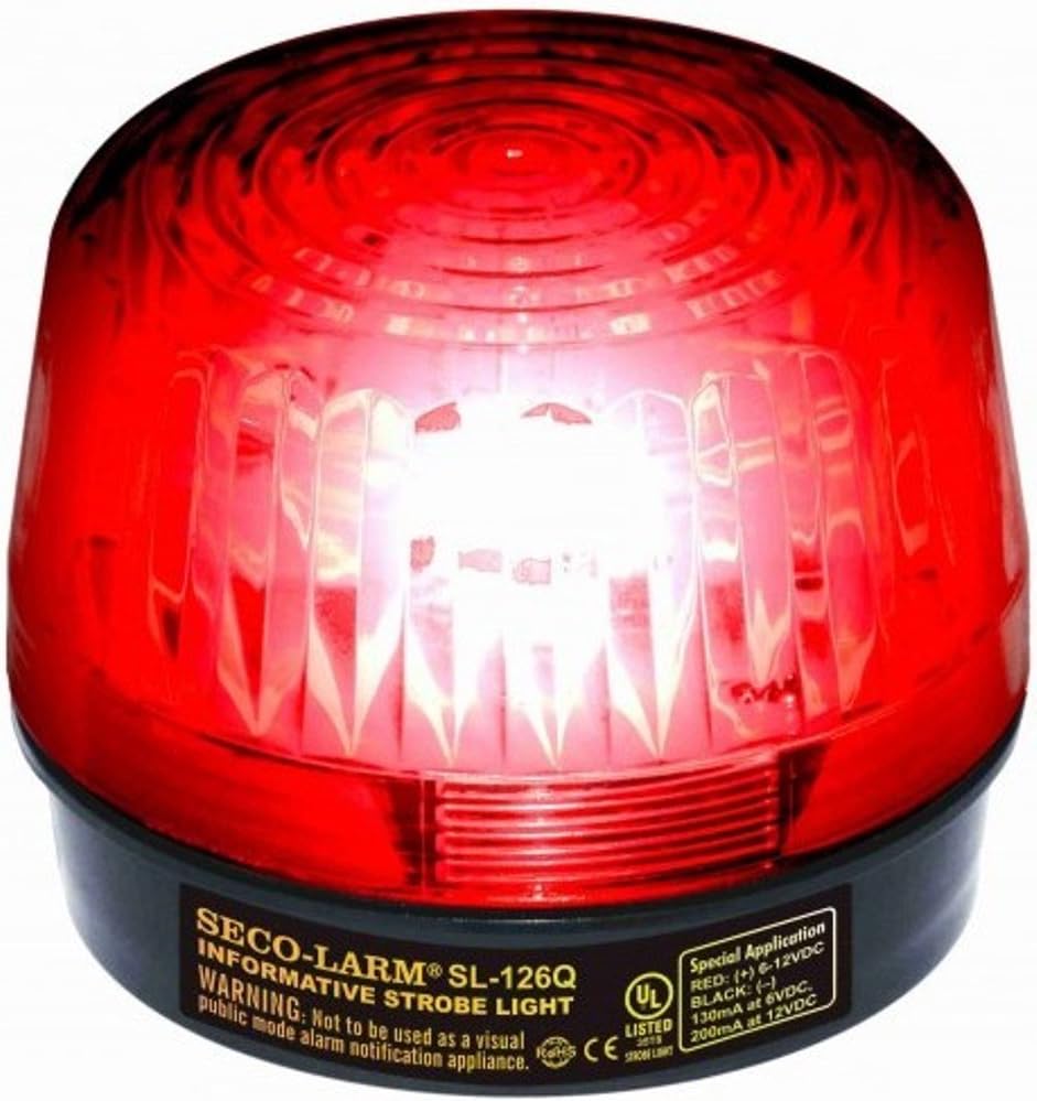 Compare SecoLarm Enforcer Xenon Strobe Light, 24VDC, Red Lens at KSA Price