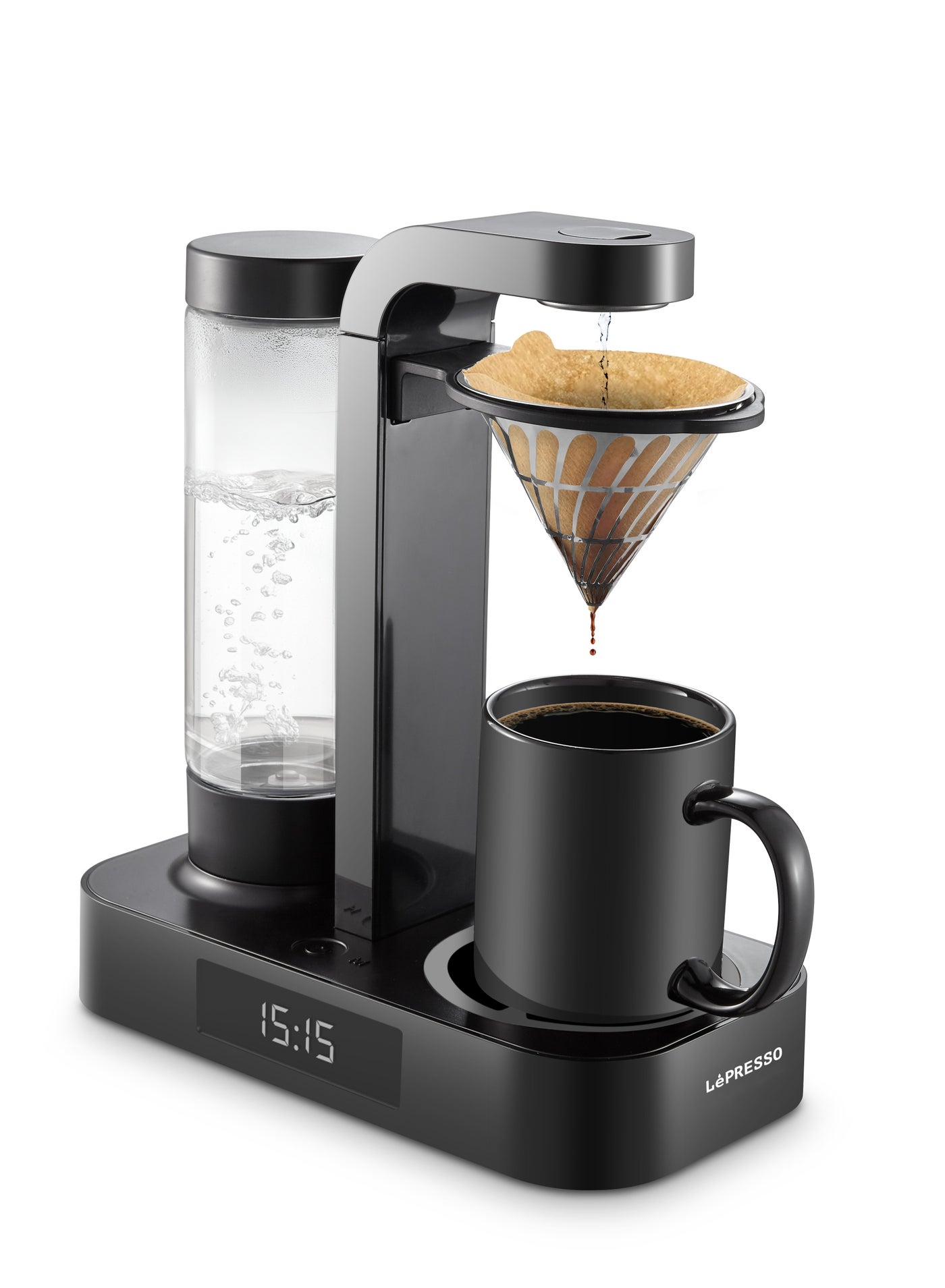 Brew Time Drip Coffee Maker with Multiple Brewing…