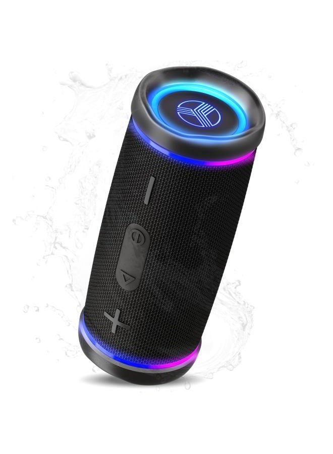 Compare HD77 Revolutionary Bluetooth Speaker  Loud 360ø HD Surround Sound, Wireless Dual Pairing, 25W Powerful Bass, 20H Battery, Best for Outdoor Sports  True IPX6 Waterproof, Cordless Blue Tooth at KSA Price
