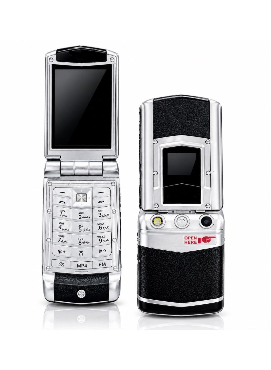 Compare Pocket Size Metal Flip Phone – Dual SIM GSM Portable Mobile at KSA Price