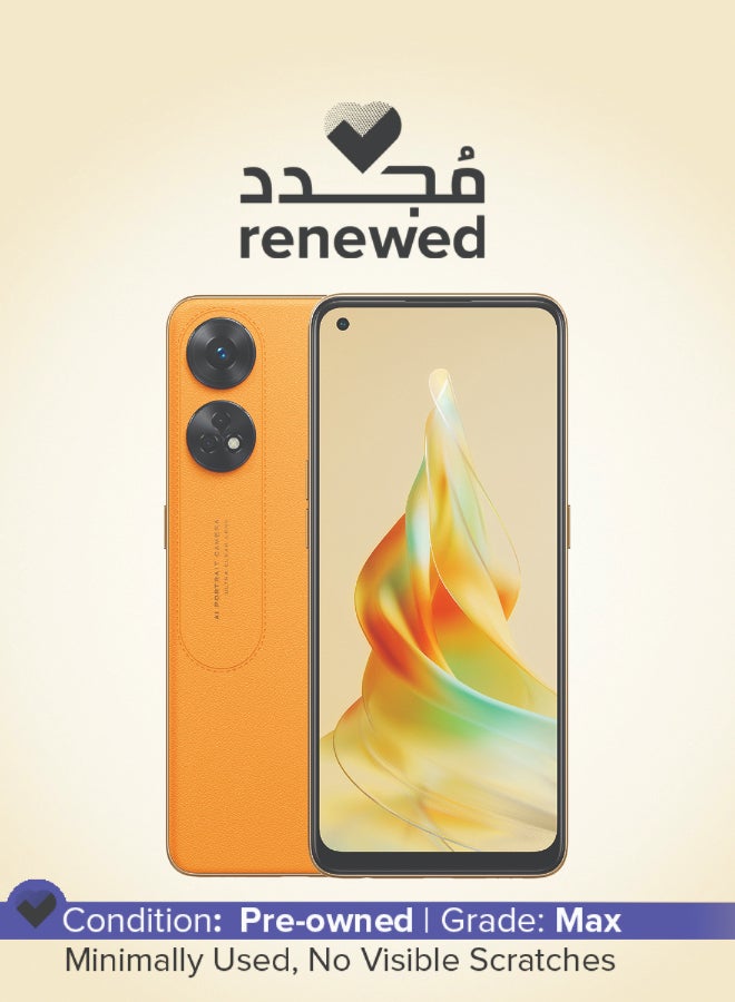 Compare Renewed  Reno 8T Dual SIM Sunset Orange 8GB RAM 256GB 4G LTE Middle East Version at KSA Price