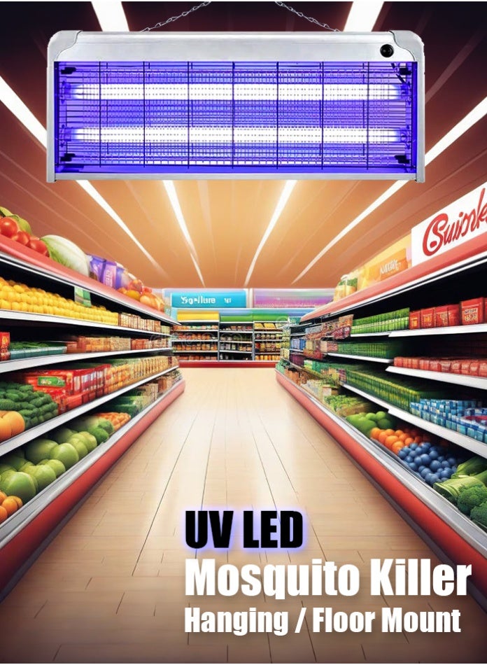 Compare 26 LED Electric Indoor Insect Killer, Bug Zapper Fly Zapper Mosquito Killer & Repellent, 40W Hangable, Effortless to Clean Washable Tray, For Supermarket, Restaurant, Kitchen 40watts66cm at KSA Price