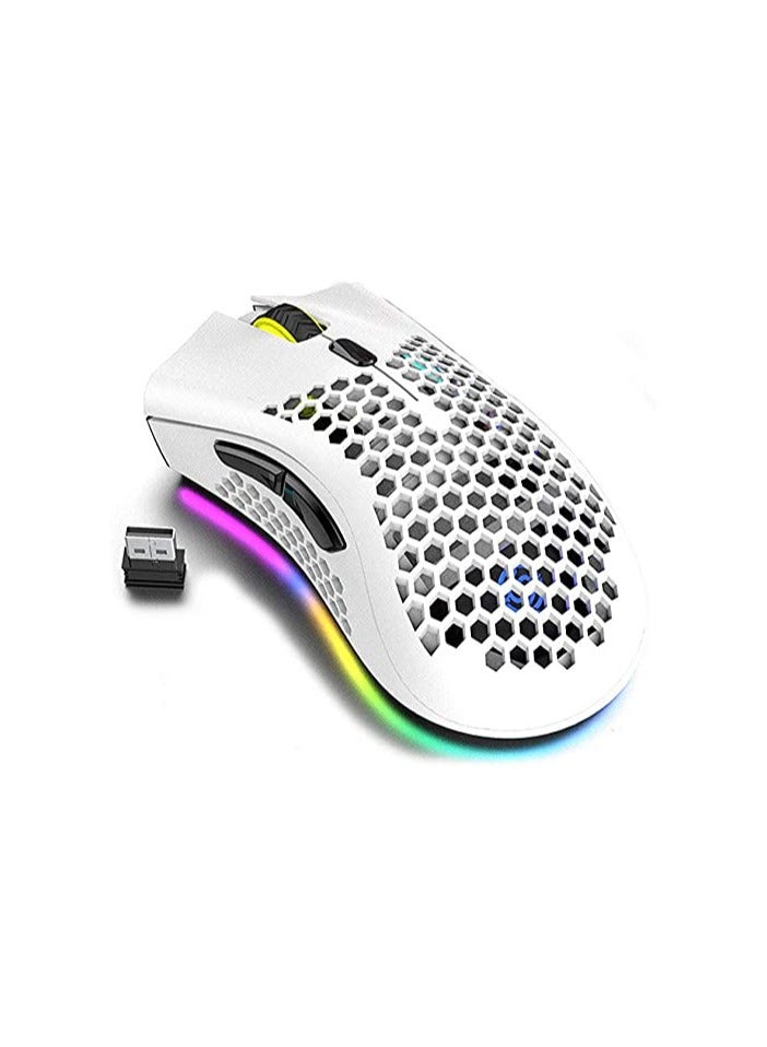 Wireless Gaming Mouse, Computer Mouse with Honeycomb…
