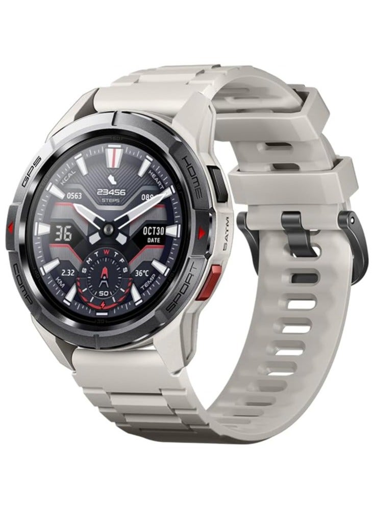 Compare GS Active Smartwatch 1.3 Inch AMOLED Display GPS Global Positioning System 10 Axis Motion Senor Seek Beats Seek Beats Exercise Algorithm 24Hour Health Management Dual Strap white at KSA Price