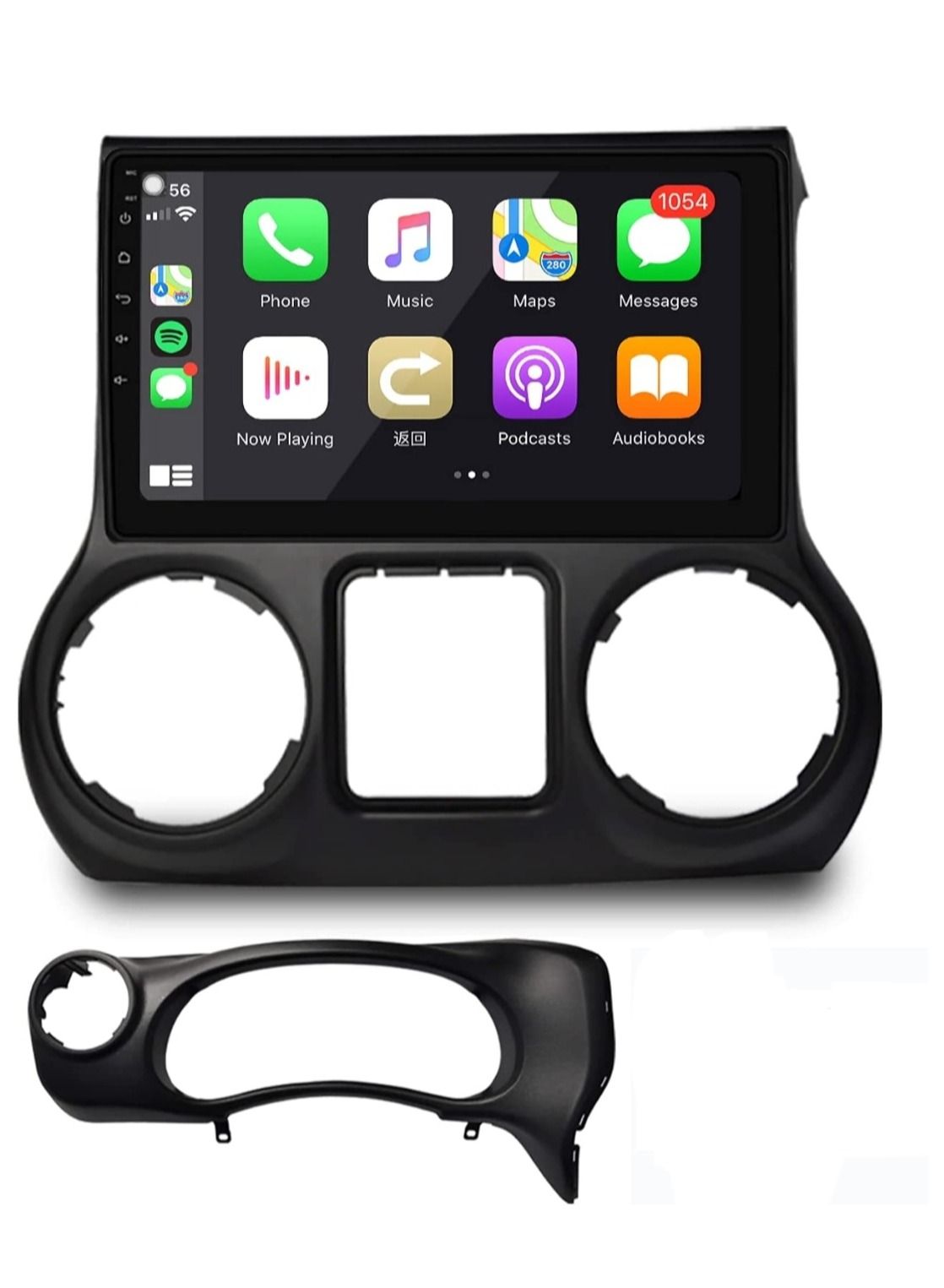 Compare Android Screen For Jeep Wrangler 2011 To 2014 4GB RAM Support Apple Carplay Android Auto Wireless QLED Touch Screen DSP AHD Camera Included SIM Card Support at KSA Price