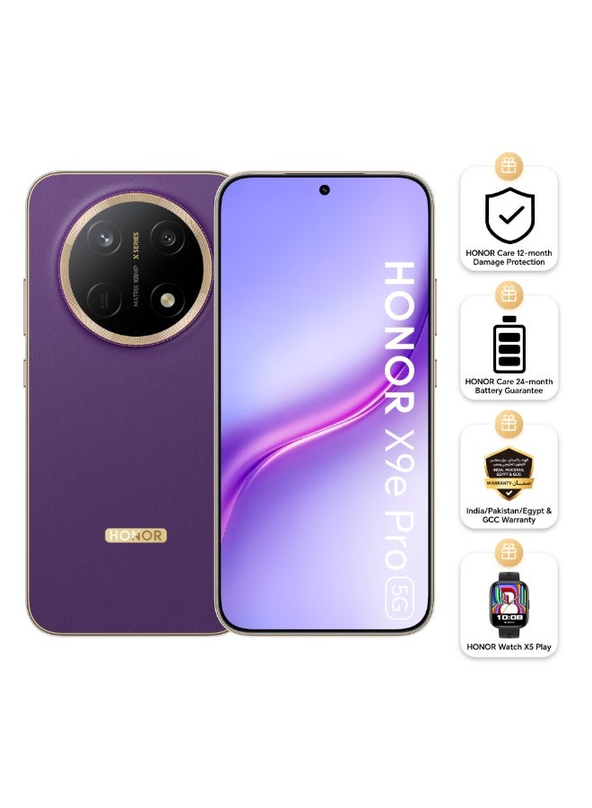Compare X9e Pro 5G 12GB RAM 256GB Dual SIM Deep Purple With Free Watch X5 Play, 12Month 360° Damage Protection & 24Month Battery Guarantee  Middle East Version PreOrder at KSA Price