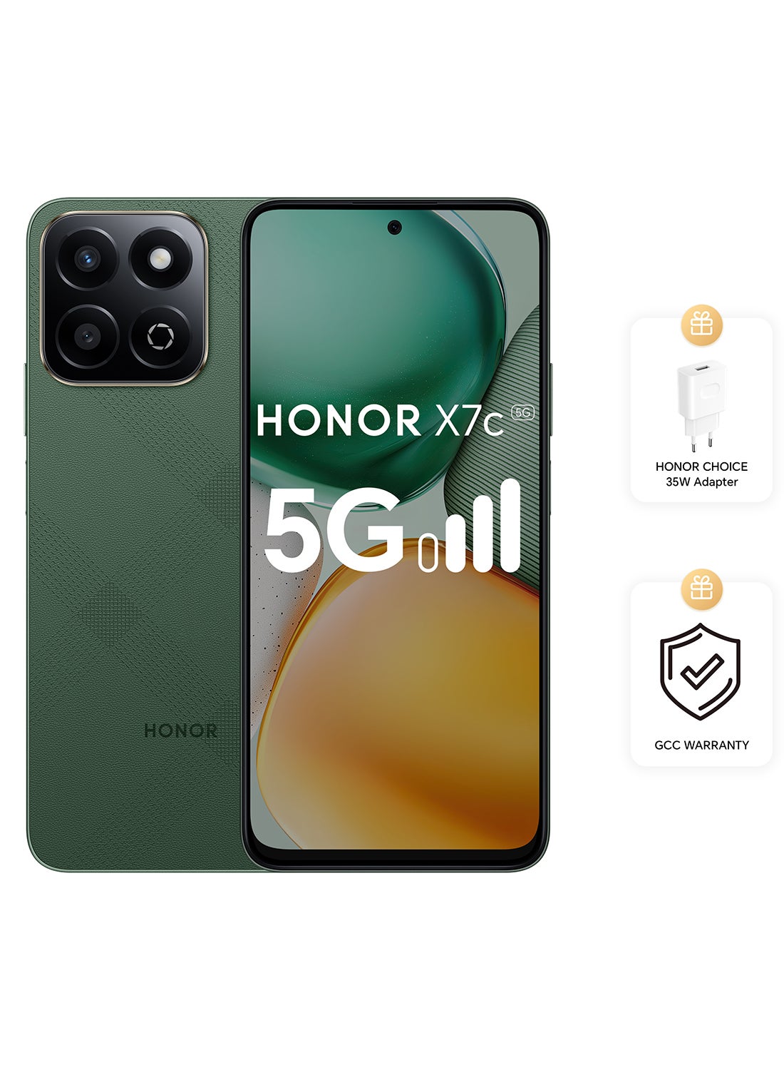 Compare X7c 5G Dual SIM Forest Green 4GB RAM 256GB  With Free 35W Fast Charger  Middle East Version at KSA Price