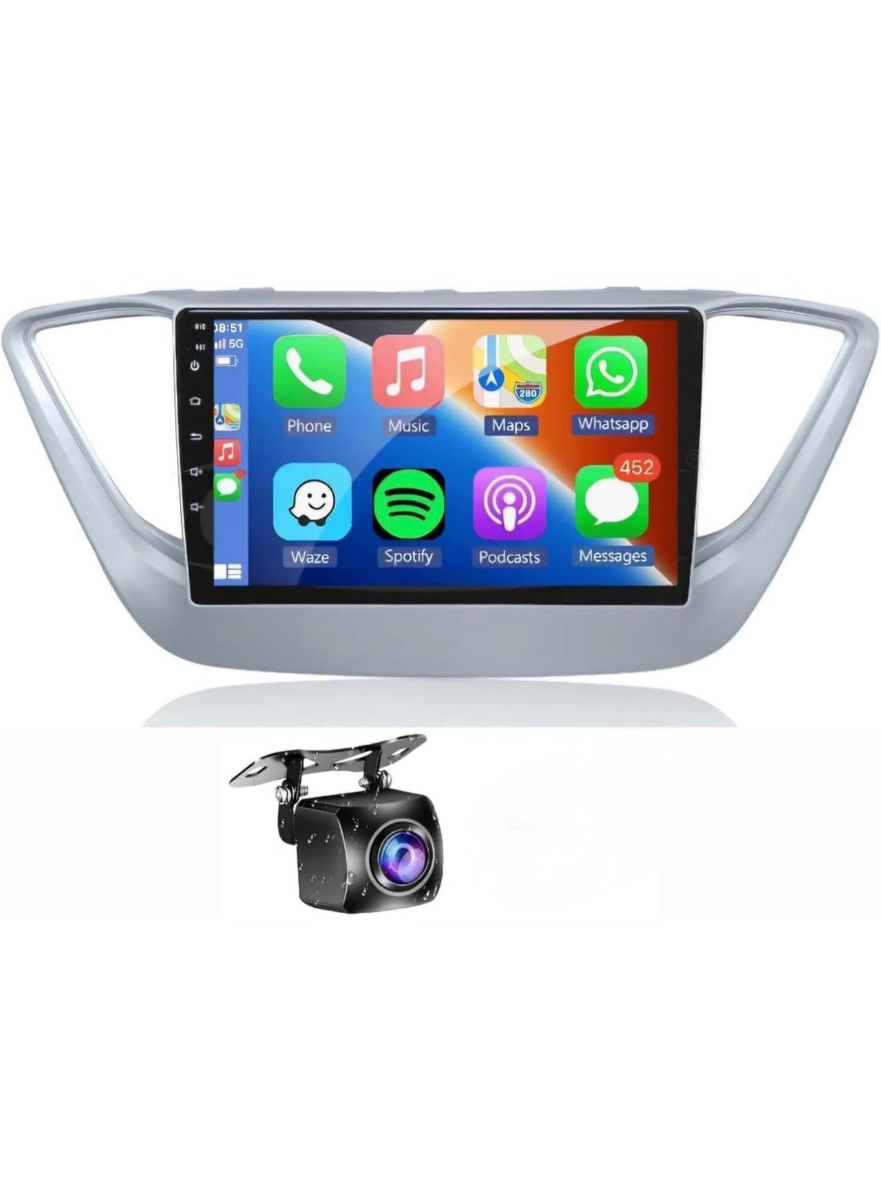 Compare Android Car Stereo for Hyundai ACCENT 20172023 4GB RAM 64GB ROM Support Carplay, MLink WiFi BT, Radio GPS, 9 Inch IPS Touch Screen with AHD Camera Included at KSA Price