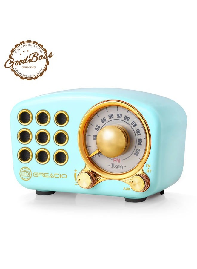 Retro Bluetooth Speaker, Vintage Radio-Greadio FM…