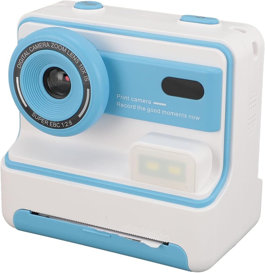 Blue Kids Instant Print Camera 1080P HD 48MP Dual…