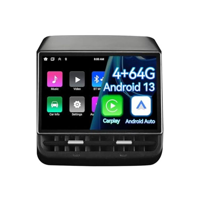 Compare 8.66 Inch Rear Display Screen Compatible With Tesla Model 3 1923&Y1924, Android 13 Supports Hd Movie Watching,4+64G,8Core, Supports Seat Adjustment And Rear Air Conditioning at KSA Price