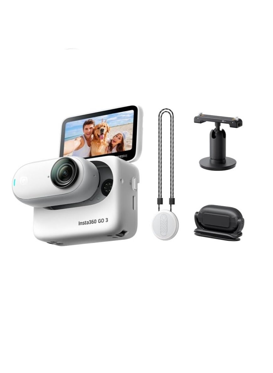 Compare Insta360 GO 3 64GB – Small & Lightweight Action Camera, Portable and Versatile, HandsFree POV, Stabilization, Multifunctional Action Pod, Waterproof, Sports, Vlog at KSA Price