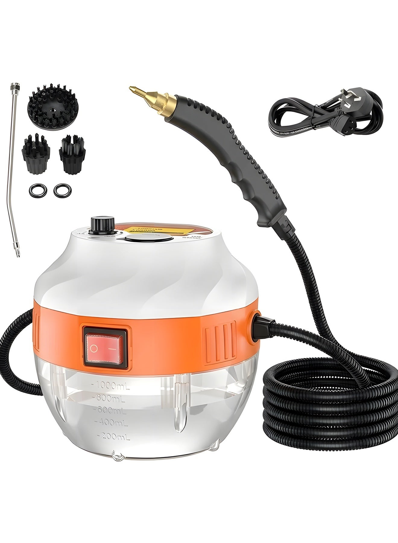 Compare Steam Cleaner,3800W Handheld Temperature Pressurized Steam Cleaner with 3 Brush Heads,Portable Steam Cleaners with 6gears Adjustable for Kitchen, Bathroom,Carpet,Car,Furniture,and Tile at KSA Price