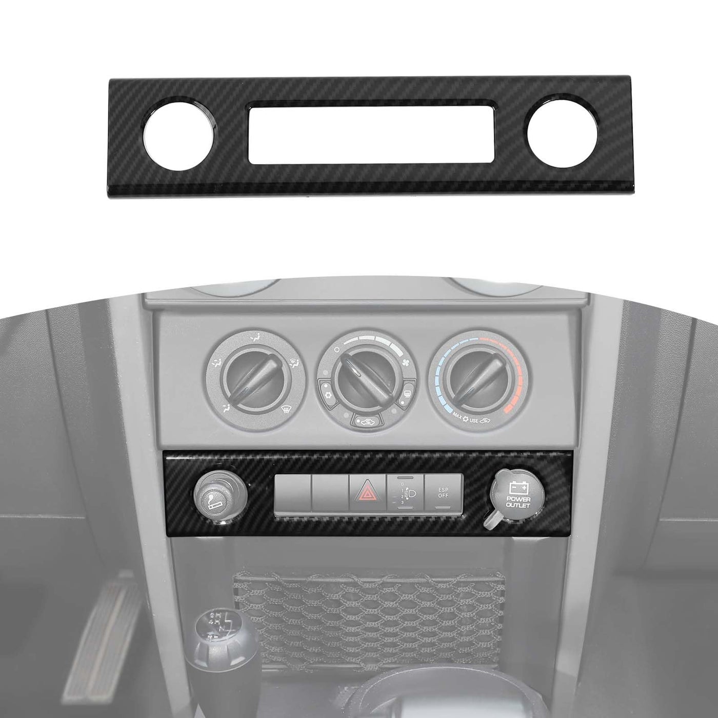 RTTCZ for Jeep JK Dashboard Center Console Control…