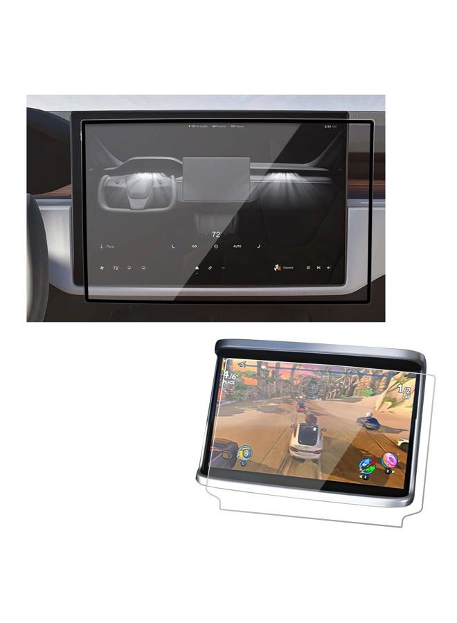 Compare Navigation and Rear Tempered Glass Screen Protector for Tesla Model S 20262021, Model X 20262022 Touch Screen Accessories Matte AntiScratch AntiFingerprint at KSA Price