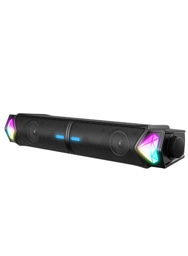 Compare 2in1 Speaker L1 Double Bass Game Speaker Surround Home Theater 10W For PC at KSA Price