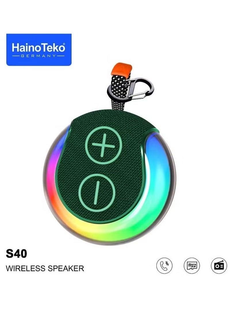 S40 Portable Wireless Bluetooth Speaker with HiFi…