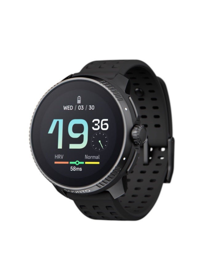Compare Race Stainless Performance Watch HD Amoled Screen, Digital Crown, Heart Rate Variability, Racing And Training, Long Battery, Offline Maps, DualBand GPSGNSS, 95+ Sports Mode, Planner All Black at KSA Price