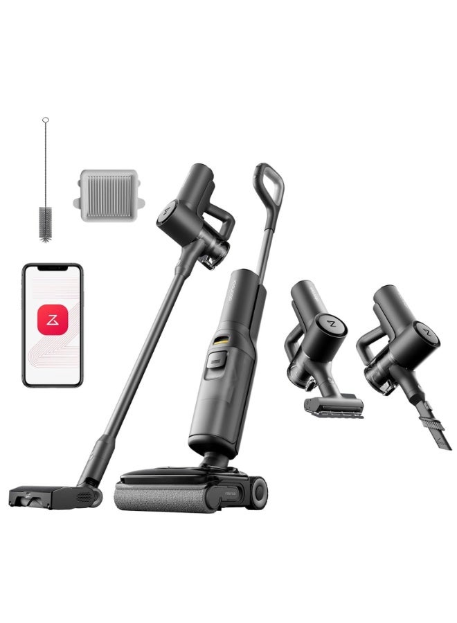 Compare Roborock F25 ACE Combo Wet Dry Vacuum Cleaner, 5in1 Cordless Vacuum,194°F 5min SelfCleaning,180° LieFlat Smart Hard Floor Washer,20000Pa,AI Assitant Wheels,65 min Runtime, Whole House Cleaning Handheld Vacuums at KSA Price